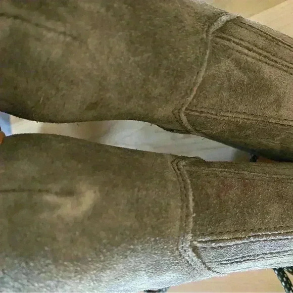 Marc Fisher LTD Izzie Gray Suede Leather Lace Up Ankle Gorpcore Winter Boot 6 - Picture 11 of 16